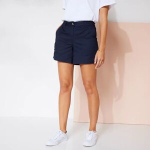 Blancheporte Short Chino, Coton Stretch - Femme Bleu 52