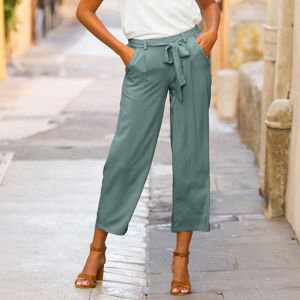 Pantalon raccourci fluide uni - BlancheporteCraquez pour ce pantalon à la coupe raccourcie, large et fluide, qui vous promet confort et d'élégance. Son look actuel se veut facile à associer aussi bien à vos petits hauts préférés qu'à votre dressing chauss - Publicité