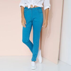 Blancheporte Pantalon Fusele Couleur - Femme Bleu 48