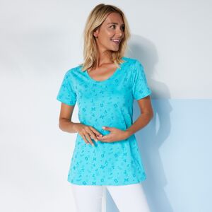 Blancheporte T-shirt Imprime lettres - Femme Turquoise 46/48