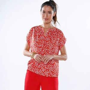 Blancheporte Blouse boutonnée imprimée - BlancheporteSimplicité et légèreté sont les maîtres mots de cette blouse joliment fleurie. Accessoirisée avec des boucles d'oreilles et une jupe pour un look élégant, ou avec notre pantalon large coordonné pour un 