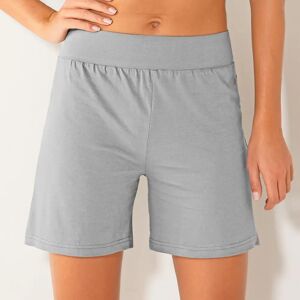 Blancheporte Short Coton Biologique - Femme Gris 34/36