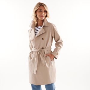 Trench deperlant ceinture amovible - BlancheporteL'iconique trench-coat entre dans le vestiaire Blancheporte ! Chic et intemporel, il est le partenaire ideal de la mi-saison et pour cause... Deperlant, leger mais couvrant, il protege des coups de vent ave