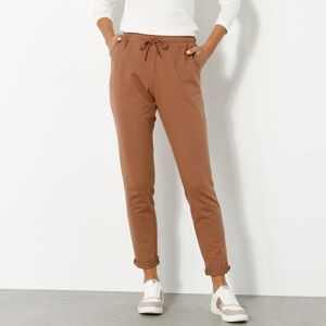 Blancheporte Pantalon Jogpant Ceinture Élastiquee Molleton - Femme Marron 38/40