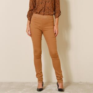 Blancheporte Jegging Grande Stature - Taille Élastiquee Ultra Confort - Femme Marron 46