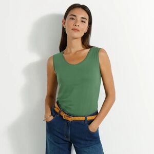 Blancheporte Debardeur Larges Bretelles Uni - Femme Vert 52