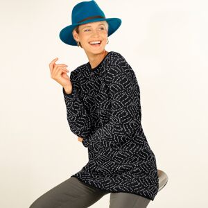 Pull-tunique en jacquard