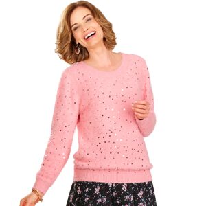 Pull poilu avec sequins