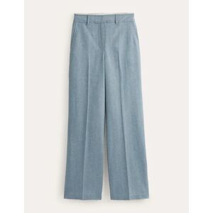 Pantalon Westbourne en laine Femme Boden, BLU 32 Petite - Publicité