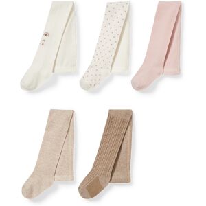 C&A Lot de 5 paires-collants bébé, Beige, Taille: 1-3M - Publicité