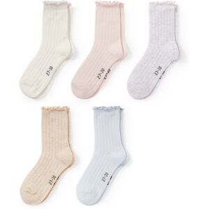 C&A Lot de 5 paires-chaussettes, Beige, Taille: 27-30 - Publicité