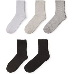 C&A Lot de 5 paires-chaussettes, Blanc, Taille: 35-38 - Publicité