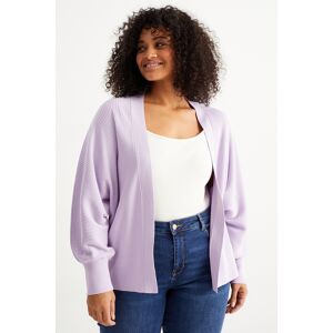 C&A Gilet en maille-finition côtelée, Violet, Taille: 3XL - Publicité