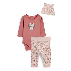 C&A Minnie Mouse-ensemble bébé-3 pièces, Rose, Taille: 1M