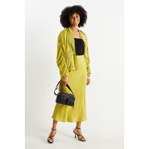 C&A Jupe en satin, Jaune, Taille: 36 - Publicité