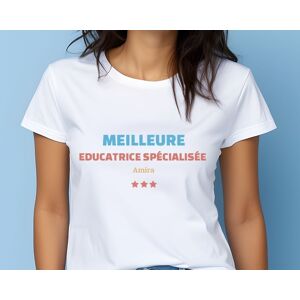 Cadeaux.com Tee shirt personnalise femme - Meilleure Educatrice specialisee