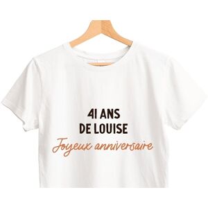 Cadeaux.com T-shirt blanc avec message femme 41 ans