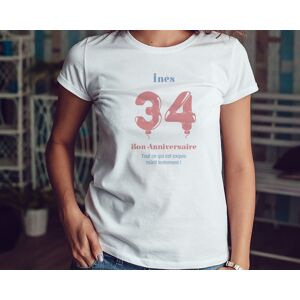 Cadeaux.com Tee shirt personnalise femme - Ballons