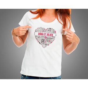Cadeaux.com Tee shirt personnalise femme - Mots d'Amour