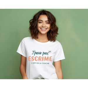 Cadeaux.com Tee shirt personnalise femme - J'peux pas j'ai escrime