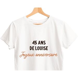 Cadeaux.com T-shirt blanc avec message femme 45 ans