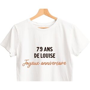 Cadeaux.com T-shirt blanc avec message femme 79 ans