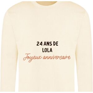 Cadeaux.com Sweat message personnalisable femme 24 ans