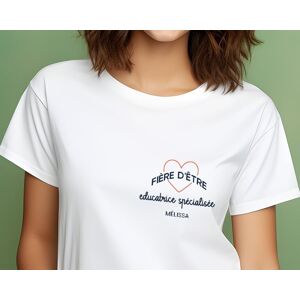 Cadeaux.com Tee shirt personnalisé femme - Fière d'être educatrice spécialisée