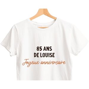 Cadeaux.com T-shirt blanc avec message femme 85 ans