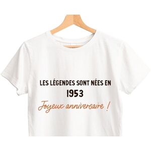 Cadeaux.com T-shirt blanc femme message generique annee 1953