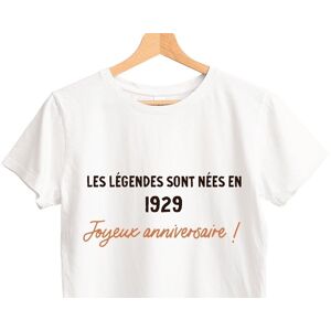 Cadeaux.com T-shirt blanc femme message generique annee 1929