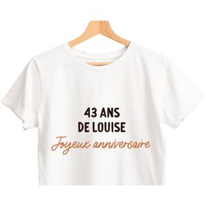 Cadeaux.com T-shirt blanc avec message femme 43 ans