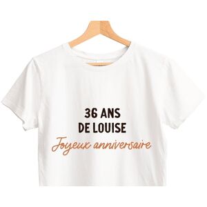 Cadeaux.com T-shirt blanc avec message femme 36 ans