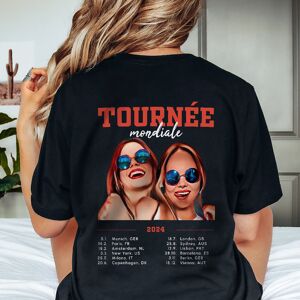 cadeauxfolies T-shirt personnalisé Tournée mondiale, Cadeau femme, Cadeau pour sa copine, Cadeaux soeur - Publicité