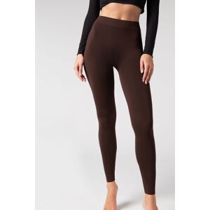 Calzedonia Leggings ultra-opaques en microfibre Femme Marron Taille M/L - Publicité