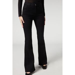 Calzedonia Jean Flare Femme Noir Taille XS - Publicité