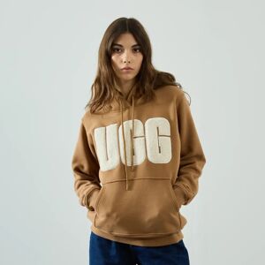 Ugg Hoodie Logo Sherpa marron s femme