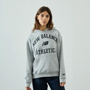 New Balance Hoodie Oversize Varsity gris/orange s femme