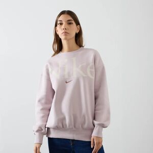 Nike Sweat Crew Air Big Centered Logo violet xs femme