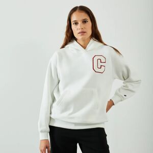 Champion Hoodie Big Logo Bookstore ecru l femme