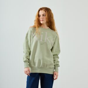 Nike Sweat Crew Air Big Centered Logo vert xs femme