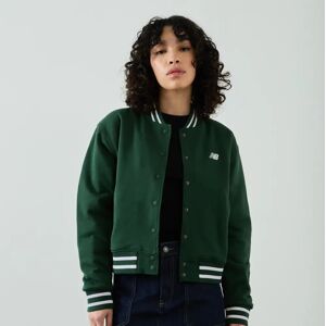 New Balance Jacket Bombers Athletics vert/blanc m femme