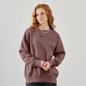 Nike Sweat Crew Phoenix Long Oversized marron s femme