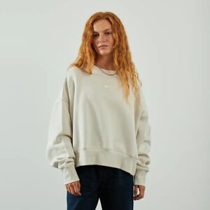 Nike Sweat Crew Phoenix Oversized beige m femme