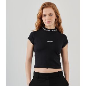 Converse Top Crop Choker Necklace noir s femme