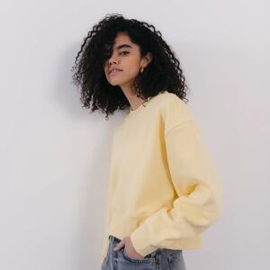 Adidas Originals Sweat Crew Essential Centered Logo jaune l femme