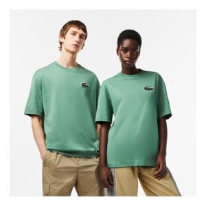 Lacoste unisex. TH0062_KX5 T-shirt unisexe à coupe ample vert (XXL), Casuel, Coton, Manche courte, Durable - Publicité