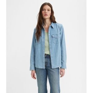 Levi's pour femme. 16786-0018 Chemise de cow-boy western iconique bleue (S), Casuel, Coton, Denim, Manche longue, Durable - Publicité