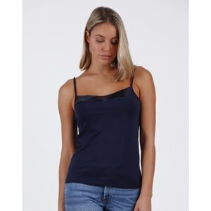 Admas pour femme. 43484-0-000216 T-shirt à paillettes bleu marine (M), Casuel, Viscose, Sans manches / bretelles - Publicité