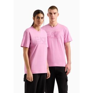 EA7 unisex. 3DUT05_PJUTZ T-shirt Logo Series rose (XXS), Casuel, Coton, Manche courte - Publicité